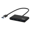 Port USB3.0 to 4 x USB3.0 5Gbps 4 Port Hub - Black image 1