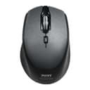 Port Connect Silent 1600DPI 3 Button Wireless Mouse - Black image 1