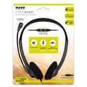 Port Stereo Headset with Mic with 1.2m Cable|1 x 3.5mm|Volume Controller - Black image 1