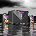 REDRAGON 2.1 Satellite Speaker TOCCATA RGB 11W Gaming Speaker - Black image 6