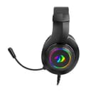 REDRAGON Over-Ear HYLAS Aux (Mic and Headset)|USB (Power Only)
RGB Gaming Headset - Black image 4