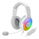 REDRAGON Over-Ear PANDORA USB (Power Only)|Aux (Mic and Headset) RGB Gaming Headset - White image 1