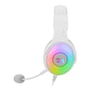 REDRAGON Over-Ear PANDORA USB (Power Only)|Aux (Mic and Headset) RGB Gaming Headset - White image 2