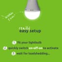 Gizzu Everglow Rechargeable Warm White Emergency Downlight Bulb image 5
