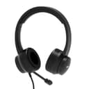 Port Connect USB Headset 1.8m Cable with Mic and Padded/Soft Cushions Black image 5