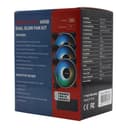 PCBuilder Tempest Chill Fan Kit 3x120MM Dual Glow ARGB Fan + Controller + RF Remote image 4