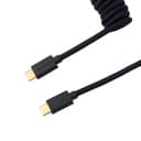 Keychron Coiled Aviator Cable - Black/Straight image 1