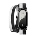 Xiaomi Smart Band 8 Double Wrap Strap - Black and white image 1