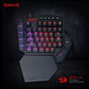 REDRAGON Diti Elite Pro One-Handed RGB Wireless Mechanical Gaming Keyboard - Black image 3