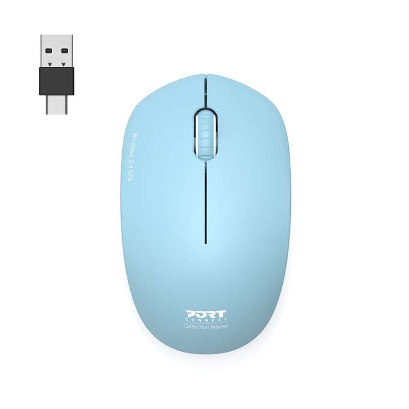 Port Connect MOUSE COLLECTION II WIRELESS Azur