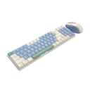 Redragon BS8772 Wireless Keyboard and Mouse Combo - Cream/Blue image 2