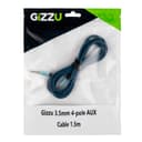 Gizzu 3.5mm AUX Cable 1.5m - Black/Blue image 4