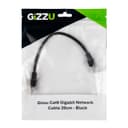 Gizzu Cat6 UTP Fly Lead Ethernet Network Cable 20cm - Black image 4