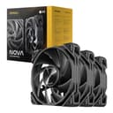 Antec NOVA 120 PWM Fan 3 Pack with Speed Controller - Black image 1
