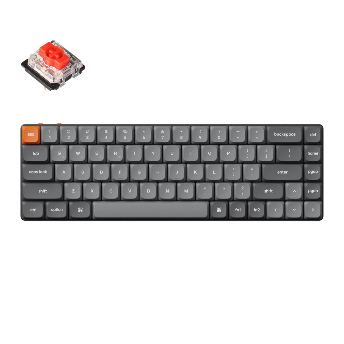 Keychron K7 Max QMK/VIA 65% Wireless Custom Mechanical Keyboard | RED Switches