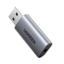 UGREEN CM383-80864 USB-A to 3.5mm Audio Jack External Sound Adapter - Silver image 1
