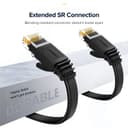 UGREEN NW102 Cat6 U/UTP Flat Ethernet Cable 5m - Black image 4