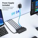 UGREEN 2-In-1 HDMI KVM Switch 4 USB Ports 4K@60Hz–Black image 3