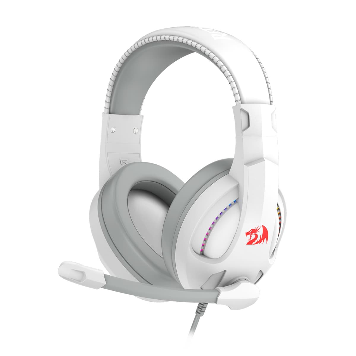 Redragon H211 CRONUS Surround Sound RGB Wired Gaming Headset – White