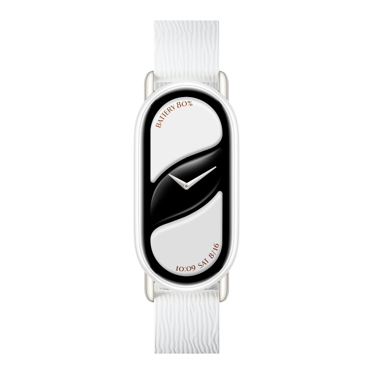 Xiaomi Smart Band 10 Magnetic Kona Leather Strap - Glacier White