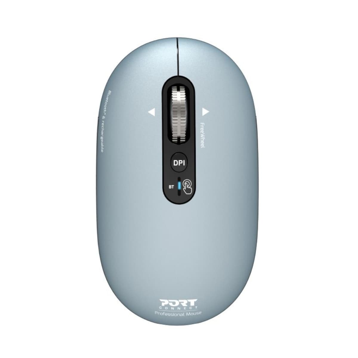 Port Connect PURE MAC Rechargeable Wireless and Bluetooth Mouse - Storm