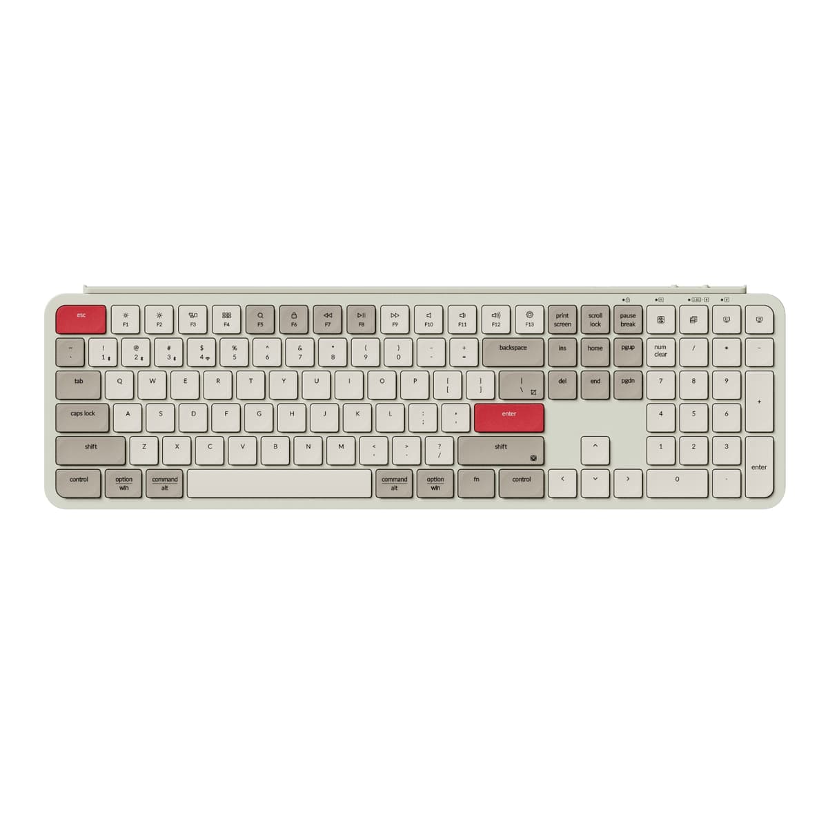 Keychron B6 Pro Ultra-Slim 100% Wireless Keyboard – Retro Red
