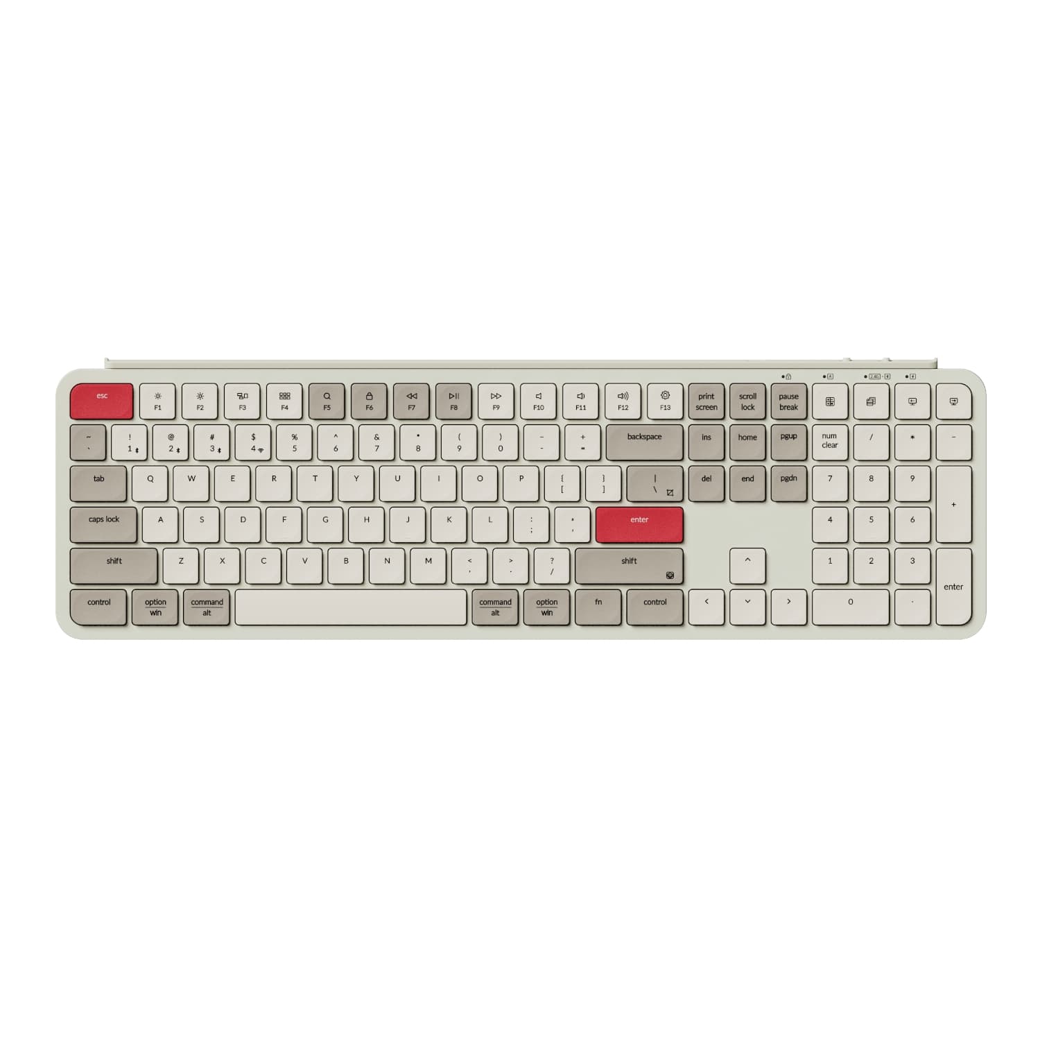 Keychron B6 Pro Ultra-Slim 100% Wireless Keyboard – Retro Red