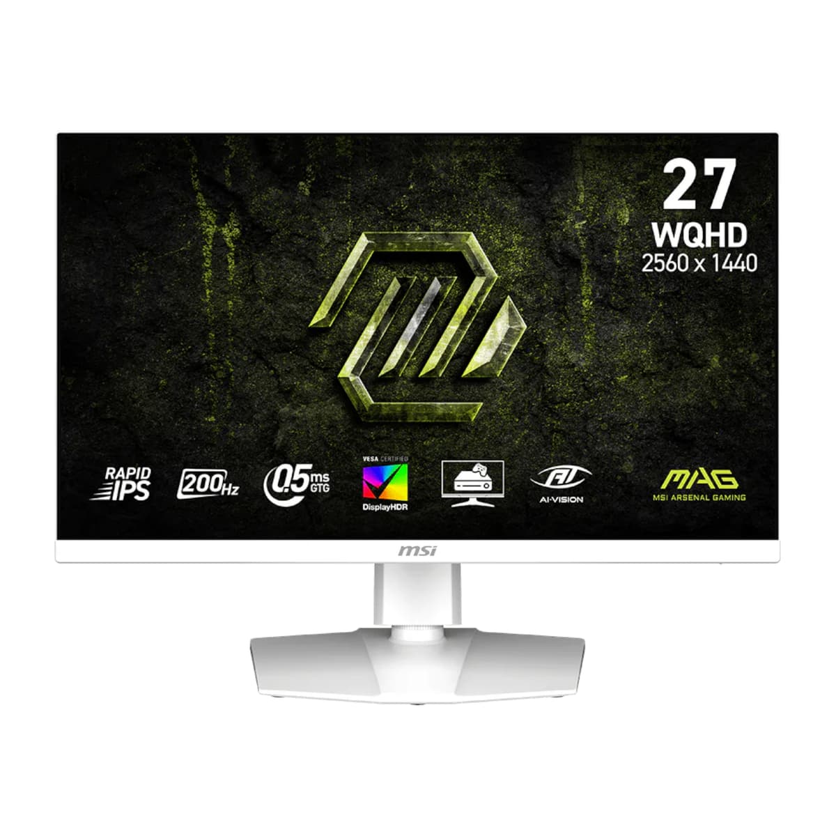 MSI MAG 274QRFW E20 27" WQHD 200Hz IPS Gaming Monitor - White