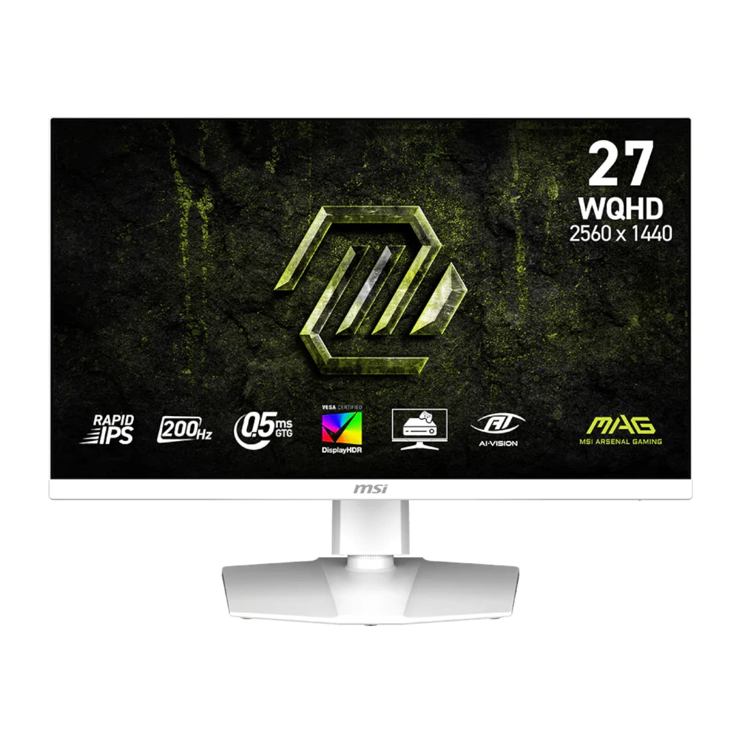 MSI MAG 274QRFW E20 27" WQHD 200Hz IPS Gaming Monitor - White