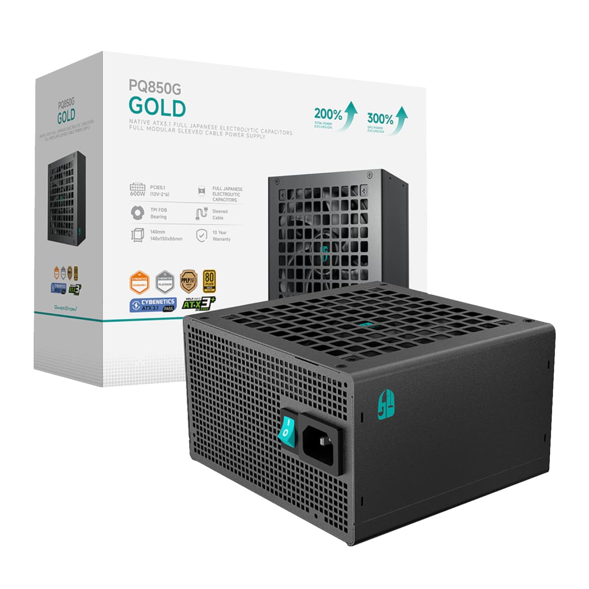 DeepCool PQ850M 850W 80 PLUS GOLD Fully Modular Power Supply
